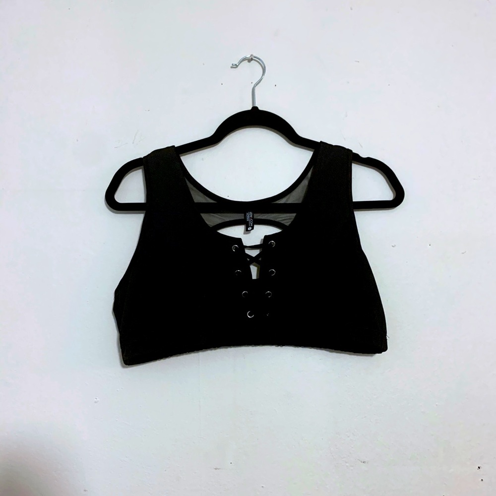 Yandy Active NWT Size 3X/4X Black Sports Bra